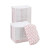 Essendant BWK30LAG200 2 Lbs. Red and White Paper Food Baskets - 1000 per Carton