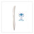 Essendant BWKKNIFEPPMW 6.3" W White Mediumweight Polypropylene Cutlery Knife - 1000 per Carton