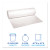 Essendant BWK4046EXH 40" x 46" White Perforated Roll Boardwalk Low-Density Waste Can Liner - 4 Rolls of 25 Each