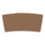 Essendant BWK1020SLEEVE Boardwalk Kraft Paper Cup Sleeves fits 10 Oz. to 20 Oz. Hot Cups - 1200 per Carton