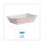Essendant BWK30LAG025 0.25 Lbs. Red and White Paper Food Baskets - 1000 per Carton