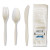 Essendant BWK6COMBOKITPP 11.02" W White Plastic Six-Piece Cutlery Kit Mediumweight Fork Knife Napkin Pepper Salt and Spoon - 250 per Carton