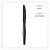 Essendant BWKKNIHWPPBIW 7.48" W Black Heavyweight Wrapped Polypropylene Cutlery Knife - 1000 per Carton