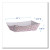 Essendant BWK30LAG040 6 Oz. Red and White Paper Food Baskets - 1000 per Carton
