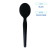 Essendant BWKSSHWPSBIW 7.09" W Black Heavyweight Wrapped Polystyrene Cutlery Soup Spoon - 1000 per Carton