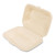 Essendant BWKHINGE96NPFA 9.45" W Tan Sugarcane Hoagie and Hinged Lid Molded Fiber PFAS-Free Food Container - 250 per Carton