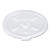 Essendant DCC16FTLS Translucent Plastic Dart Lift n' Lock Plastic Hot Cup Lids with Straw Slot fits to 12 Oz. to 24 Oz. - 10 Packs of 100 Each