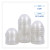 Essendant BWKPETDOME Clear Plastic Boardwalk PET Cold Cup Dome Lids fits 14 Oz. and 24 Oz. - 10 Sleeves of 100 Each