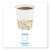 Essendant BWKDEER8HCUP 8 Oz. Poly-Lined Disposable Boardwalk Deerfield Printed Paper Hot Cups - 20 Sleeves of 50 Each