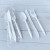 Essendant BWK3KITWHPS 9.45" W White Three-Piece Polystyrene Cutlery Kit Mediumweight Fork Knife and Spoon - 250 per Carton