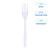 Essendant BWKFORKHWPPWH 8.07" W White Heavyweight Polypropylene Cutlery Fork - 1000 per Carton