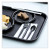 Essendant BWKKNIHWPSBIW 9.25" W Black Heavyweight Wrapped Polystyrene Cutlery Knife - 1000 per Carton