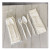 Essendant BWK4COMBOKITPP 11.02" W White Four-Piece Polypropylene Cutlery Kit Mediumweight Fork Knife Napkin and Spoon - 250 per Carton