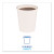 Essendant BWKWHT8HCUP 8 Oz. White Paper Boardwalk Hot Cups - 25 Sleeves of 50 Each