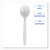 Essendant BWKSOUPHWPPWH 8.27" W White Heavyweight Polypropylene Cutlery Soup Spoon - 1000 per Carton