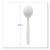 Essendant BWKSOUPHWPPWH 8.27" W White Heavyweight Polypropylene Cutlery Soup Spoon - 1000 per Carton