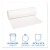 Essendant BWK3858EXH 38" x 58" White Perforated Roll Boardwalk Low-Density Waste Can Liners - 4 Rolls of 25 Each