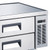Omcan USA 50070 36" W Stainless Steel 2 Drawers Refrigerated Chef Base or Equipment Stand - 110 Volts 0.17 HP
