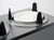 Lakeside 5210 Easy-Glide 10.13" Dia. Round Stainless Steel 2-Tube Mobile Dish Dispenser