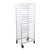 Omcan USA 27054 18 Pans Aluminum Mobile Full Size Pan Rack