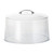 TableCraft Products 422A 12" W x 7 1/2" H Clear Cake Cover With Chrome Plate Handle