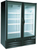 MVP Group KGF-52 53.93" W Black Exterior Two-Section Kool-It Freezer Merchandiser - 115 Volts