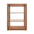 Koolmore KM-BDW-25D 3.5 Cu. Ft. Dark-Wood Straight Glass 3 Shelves Bakery Display Case