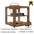 Koolmore KM-BDW-15D 1 Cu. Ft. Dark Wood Finish 2 Tempered Glass Shelves Full Service Bakery Display Case