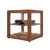 Koolmore KM-BDW-15D 1 Cu. Ft. Dark Wood Finish 2 Tempered Glass Shelves Full Service Bakery Display Case