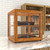 Koolmore KM-BDW-15L 1 Cu. Ft. Light Wood Finish 2 Tempered Glass Shelves Full Service Bakery Display Case