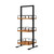 Koolmore KM-SDW-3SOP 12" W Ash-Wood Frame with 3-Tier Eucalyptus Shelves Wooden Vertical Display Case