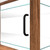 Koolmore KM-BDW-42D 42" W Dark-Wood Finish with 3-Tier Tempered-Glass Shelves Bakery Display Case