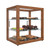 Koolmore KM-BDW-20D 2.5 Cu. Ft. Dark Wood Finish 3 Tempered Glass Shelves Full Service Bakery Display Case