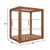 Koolmore KM-BDW-20D 2.5 Cu. Ft. Dark Wood Finish 3 Tempered Glass Shelves Full Service Bakery Display Case