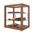 Koolmore KM-BDW-20D 2.5 Cu. Ft. Dark Wood Finish 3 Tempered Glass Shelves Full Service Bakery Display Case