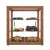 Koolmore KM-BDW-20D 2.5 Cu. Ft. Dark Wood Finish 3 Tempered Glass Shelves Full Service Bakery Display Case