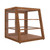 Koolmore KM-BDW-21SLD 3.5 Cu. Ft. Dark-Wood Finish 3 Tempered Glass Shelves Slanted Bakery Display Case