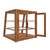 Koolmore KM-BDW-21SLD 3.5 Cu. Ft. Dark-Wood Finish 3 Tempered Glass Shelves Slanted Bakery Display Case