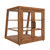 Koolmore KM-BDW-21SLD 3.5 Cu. Ft. Dark-Wood Finish 3 Tempered Glass Shelves Slanted Bakery Display Case