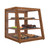 Koolmore KM-BDW-21SLD 3.5 Cu. Ft. Dark-Wood Finish 3 Tempered Glass Shelves Slanted Bakery Display Case