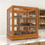 Koolmore KM-BDW-4CUL 25" W Light-Wood Finish with 3-Tier Tempered-Glass Shelves Upright Bakery Display Case