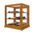 Koolmore KM-BDW-4CUL 25" W Light-Wood Finish with 3-Tier Tempered-Glass Shelves Upright Bakery Display Case