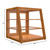 Koolmore KM-BDW-21SLL 3.5 Cu. Ft. Ash Wood Frame with Tempered Glass Panels 3 Shelves Slanted Bakery Display Case