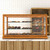Koolmore KM-BDW-44L 44" W Light-Wood Finish with 3-Tier Tempered-Glass Shelves Bakery Display Case