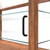 Koolmore KM-BDW-44D 44" W Dark-Wood Finish with 3-Tier Tempered-Glass Shelves Bakery Display Case