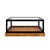 Koolmore KM-BDW-20MUF 20" W Black Squared Glass Full Service Muffin and Cake Display Case