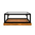Koolmore KM-BDW-20MUF 20" W Black Squared Glass Full Service Muffin and Cake Display Case