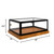 Koolmore KM-BDW-20MUF 20" W Black Squared Glass Full Service Muffin and Cake Display Case