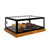 Koolmore KM-BDW-20MUF 20" W Black Squared Glass Full Service Muffin and Cake Display Case