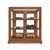 Koolmore KM-BDW-4CUD 25" W Dark-Wood Finish with 3-Tier Tempered-Glass Shelves Upright Bakery Display Case